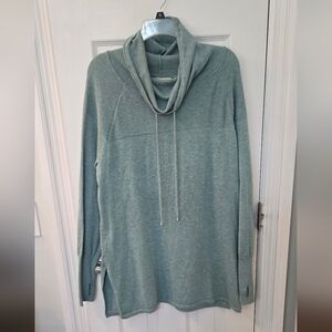 Akini Women's Tunic Drawsteing Funnelneck Lightweight Top, Size XL (1204)